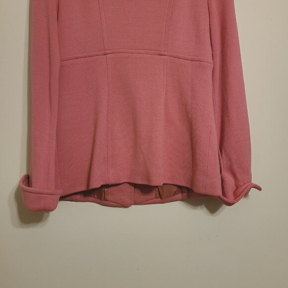 Spiegel | Women's Vintage Two Piece Pink Skirt Suit Set (Size 10) - Picture 8 of 16